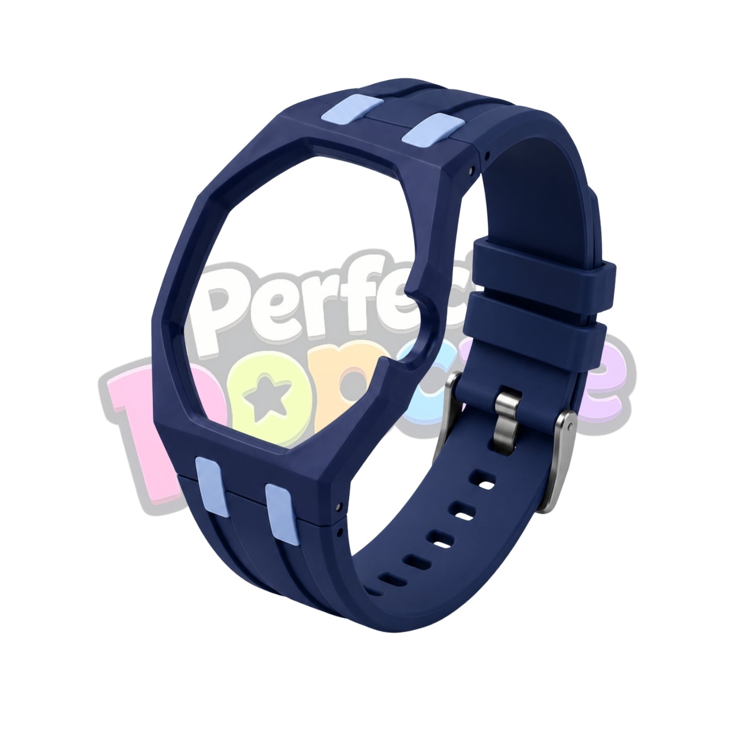 Dark Blue & Aqua - 3 O'clock Crown
