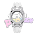 Stainless Steel/White - 12 & 3O'clock Crown