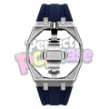 Silver Case/Navy Strap