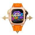 APPLE CASE/ROSE GOLD - ORANGE