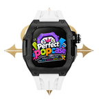 APPLE CASE/BLACK PVD - WHITE