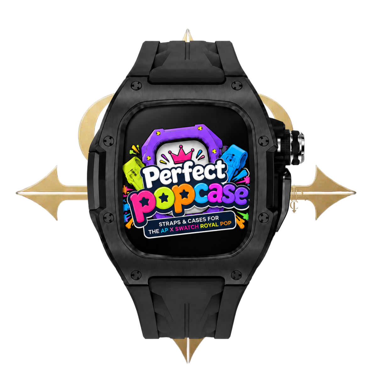APPLE CASE/BLACK PVD - BLACK