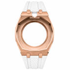 Rose Gold Case/White Strap