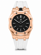 Rose Gold Case/White Strap