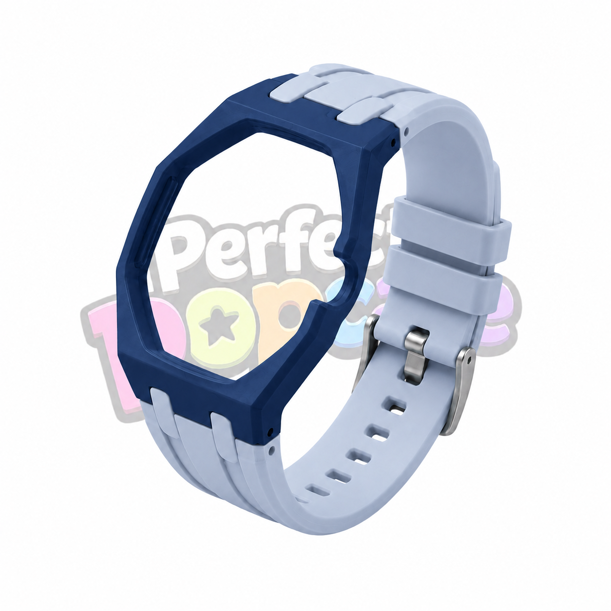 Baby Blue & Navy - 3 O'clock Crown