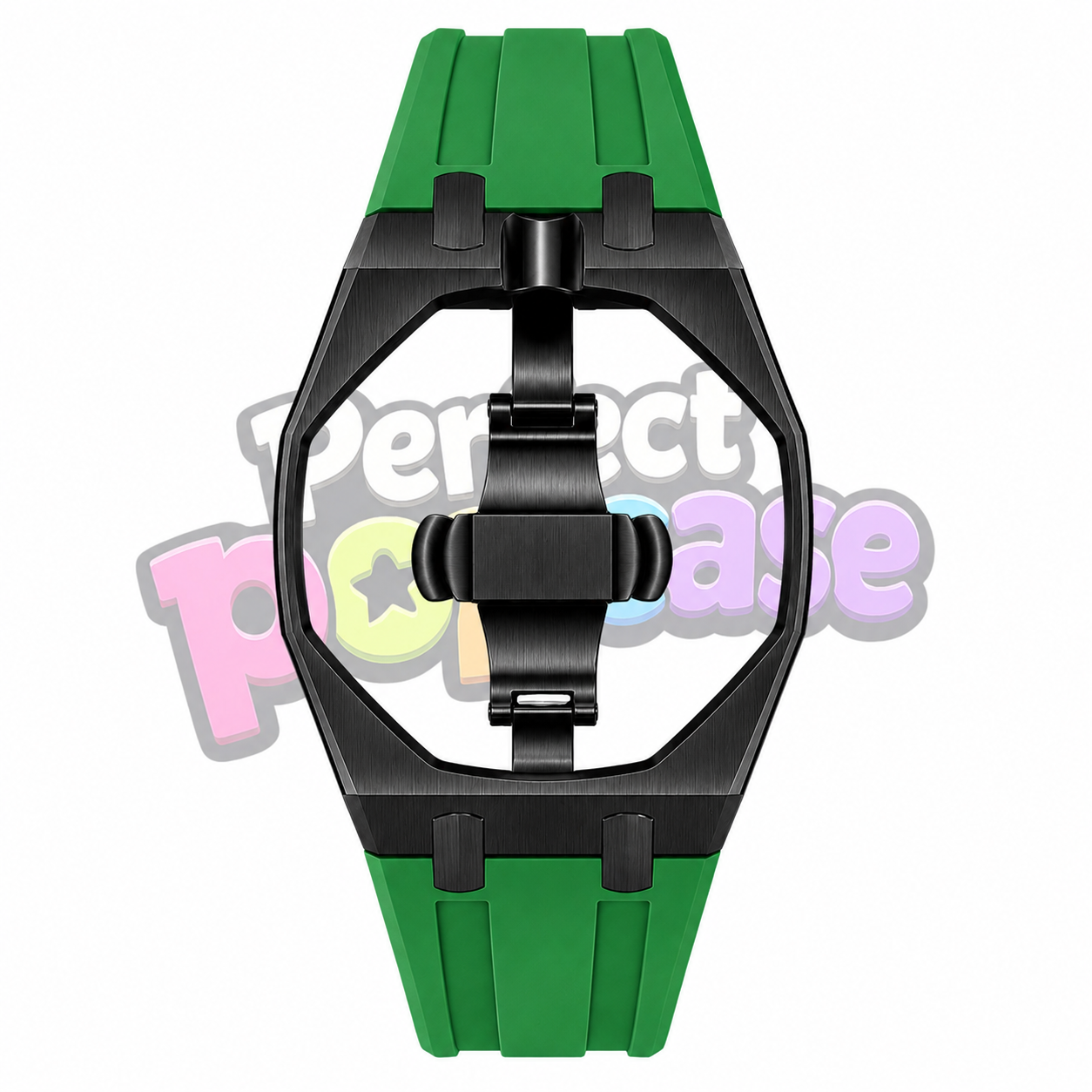 Black Case/Green Strap