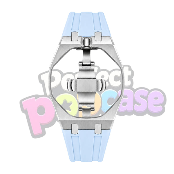 Steel/Baby Blue - 12 & 3 O'clock Crown