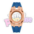 Rose Gold/Blue - 3 & 12 O'clock Crown